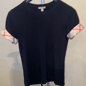 Burberry Women’s Cotton Blend Black T-Shirt